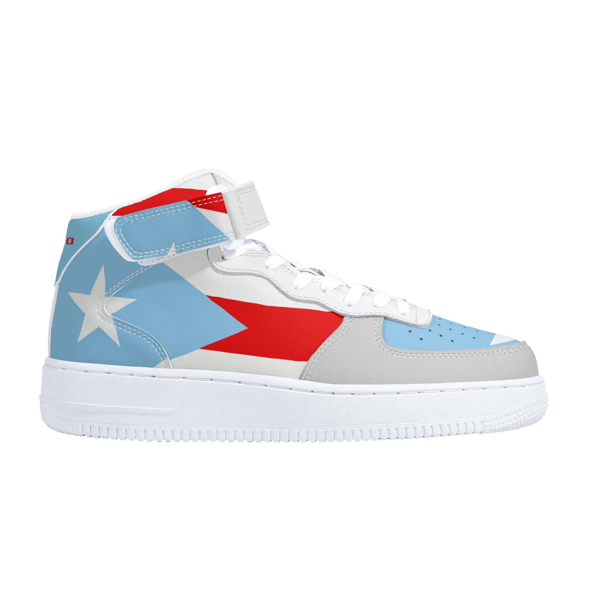 "Air Borikén" Womens High Top Leather Sneakers