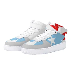 "Air Borikén" Womens High Top Leather Sneakers
