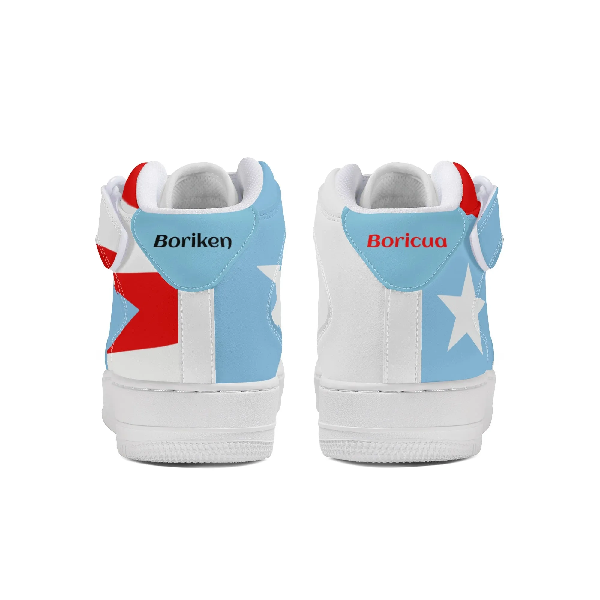 "Air Borikén" Womens High Top Leather Sneakers