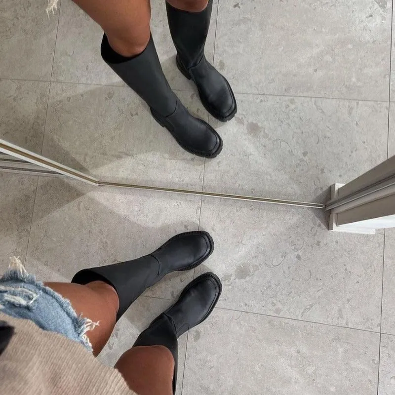 "Lotte" Stylische Plateaustiefel