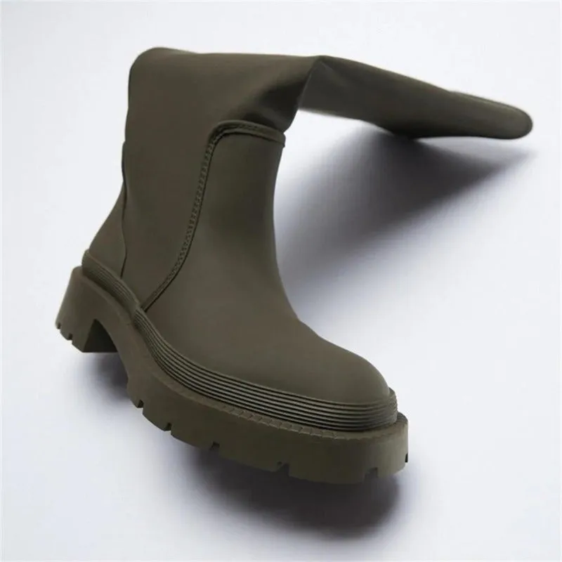 "Lotte" Stylische Plateaustiefel