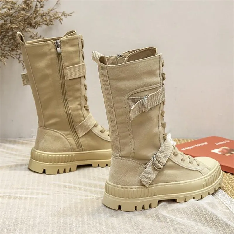 "Megan" Lässige Schnürstiefel