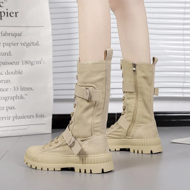"Megan" Lässige Schnürstiefel