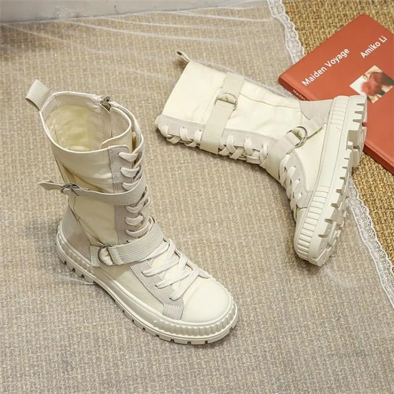 "Megan" Lässige Schnürstiefel