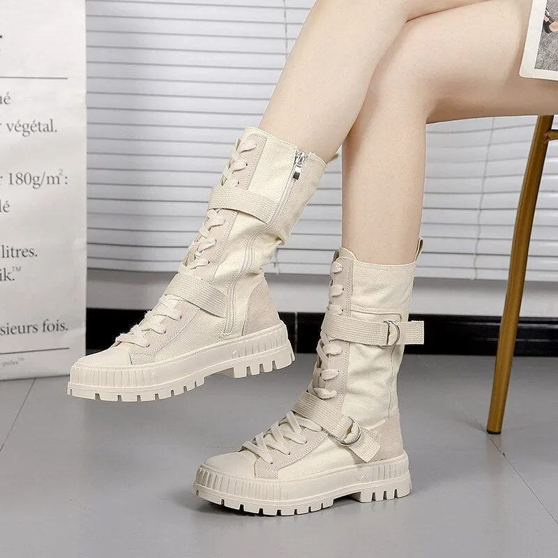 "Megan" Lässige Schnürstiefel