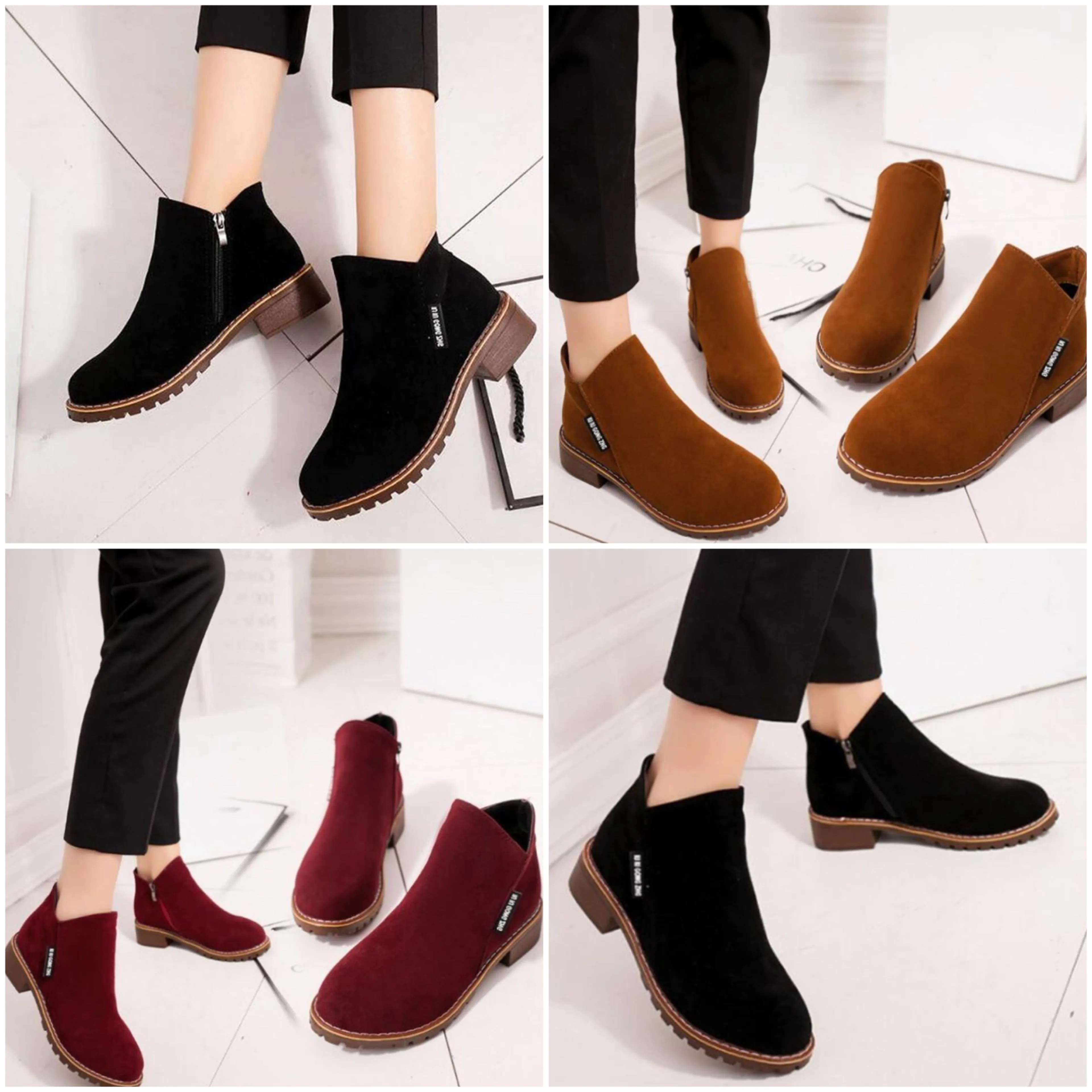 "Nora" Lässige Wildlederboots