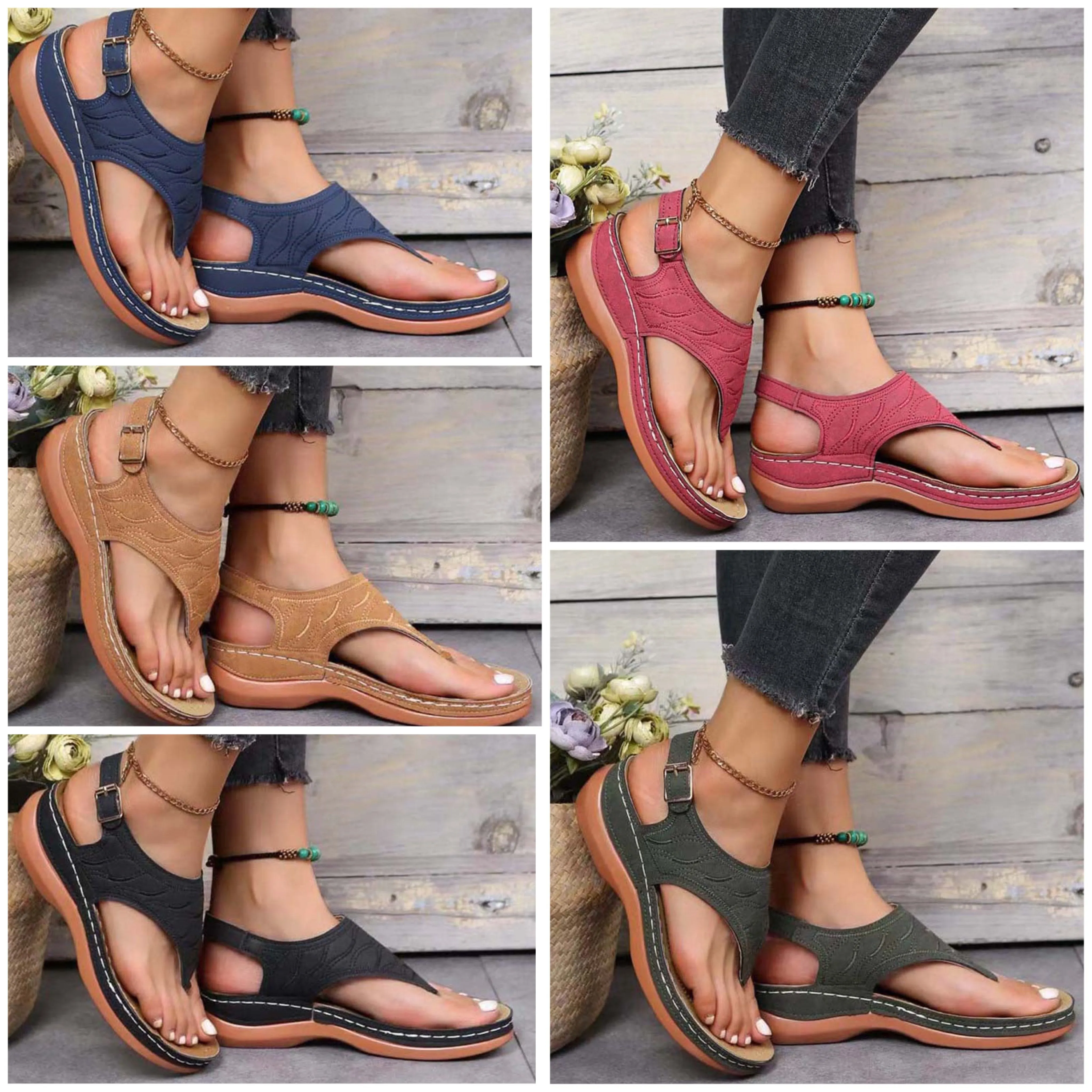 "Sarah" Lässige Freizeit-Sandalen