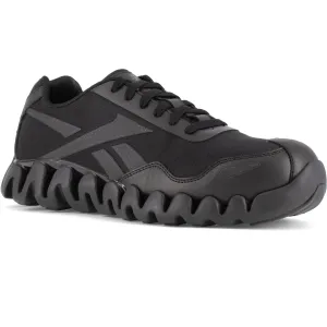 Reebok Men's Zig Pulse Comp Toe Athletic Work Shoe- Black- RB3019