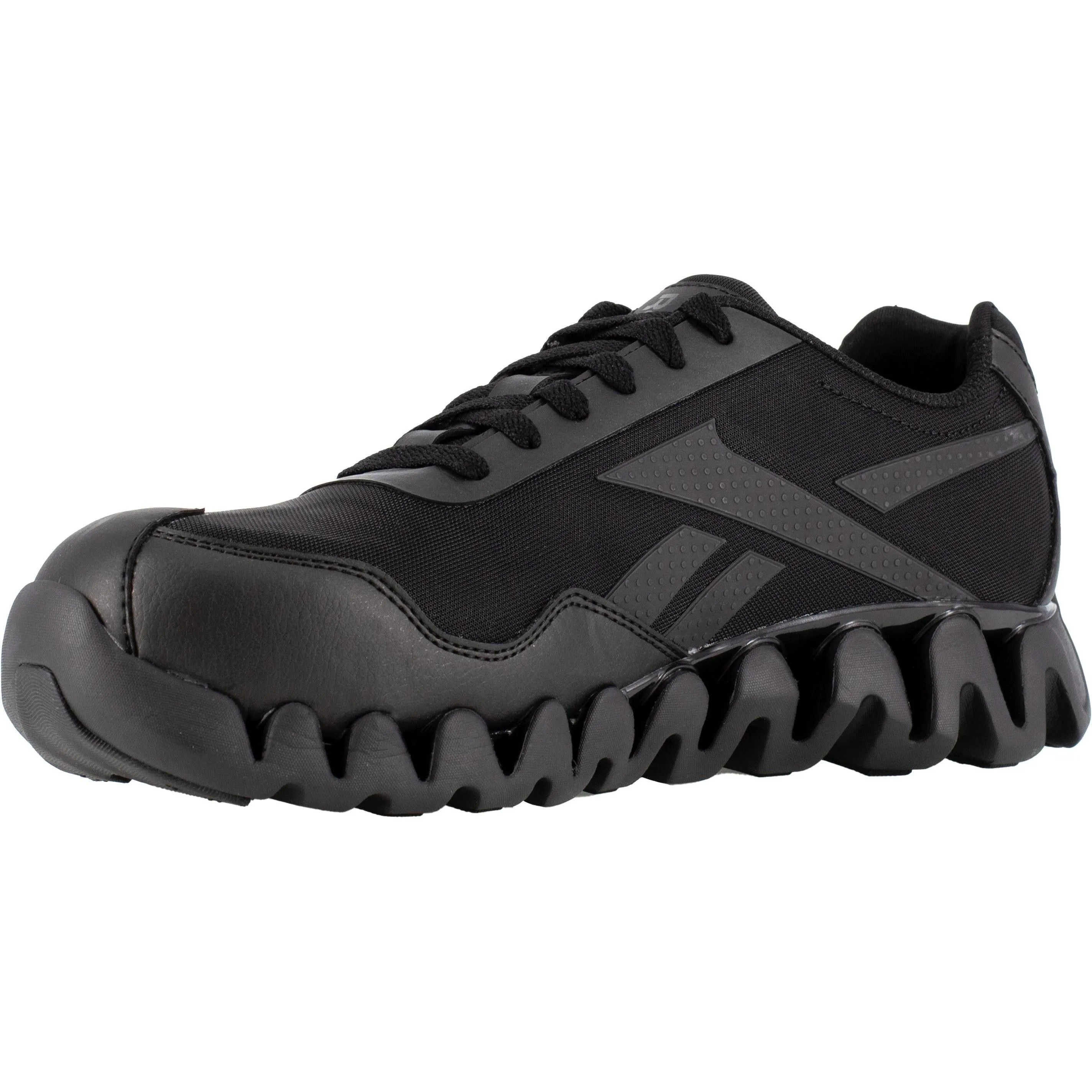 Reebok Men's Zig Pulse Comp Toe Athletic Work Shoe- Black- RB3019