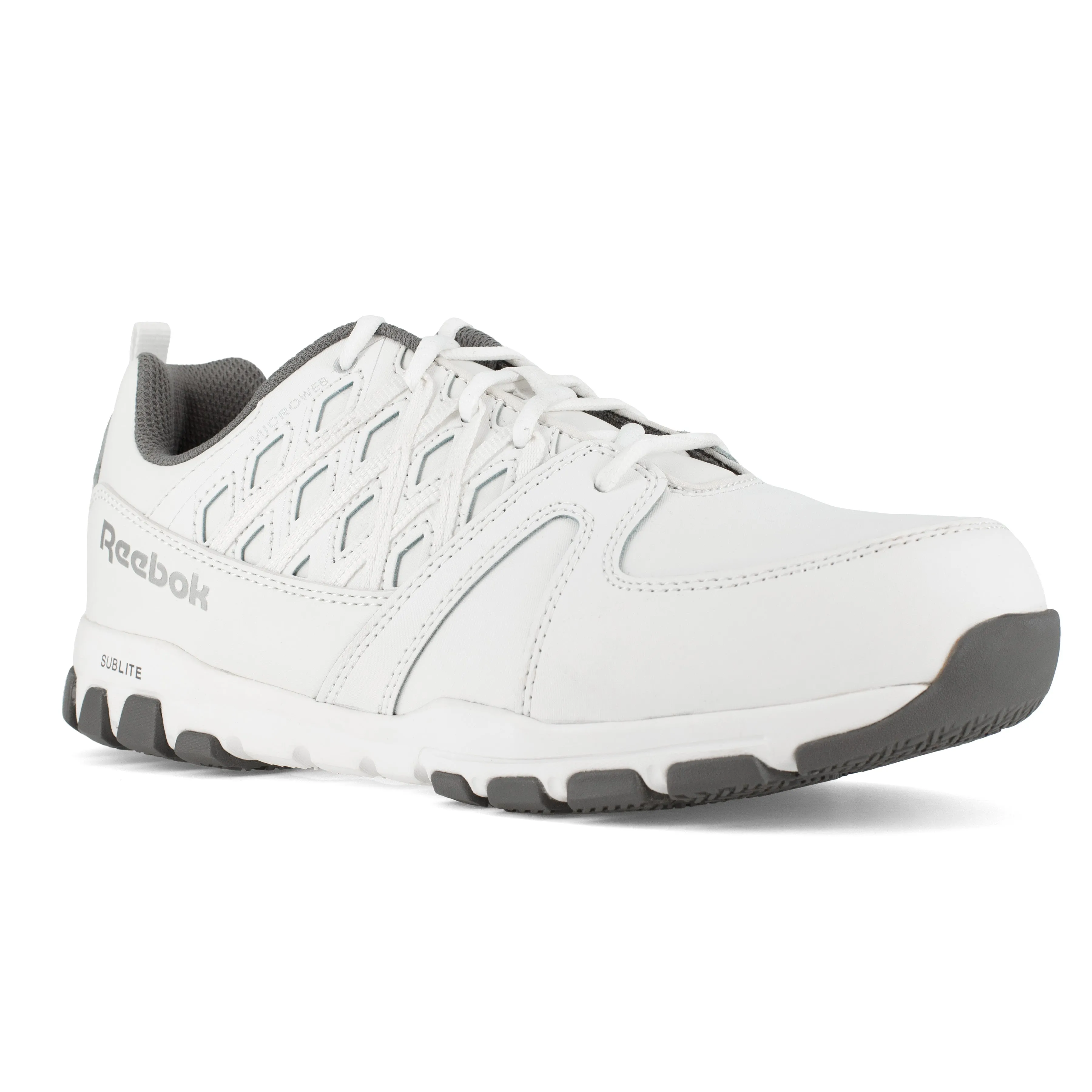 Reebok Women's Sublite Steel Toe Oxford Athletic Work Shoe - White - RB434
