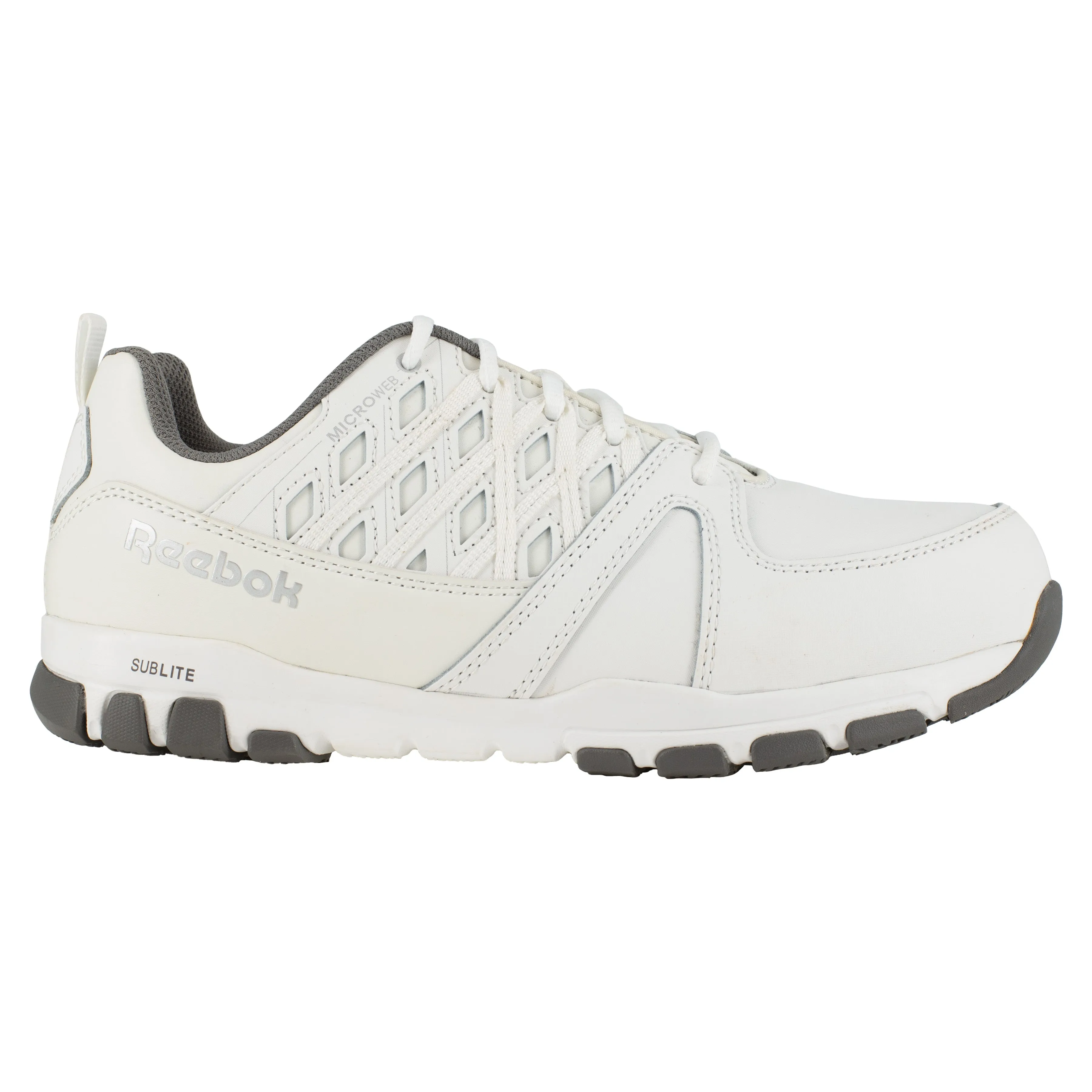 Reebok Women's Sublite Steel Toe Oxford Athletic Work Shoe - White - RB434