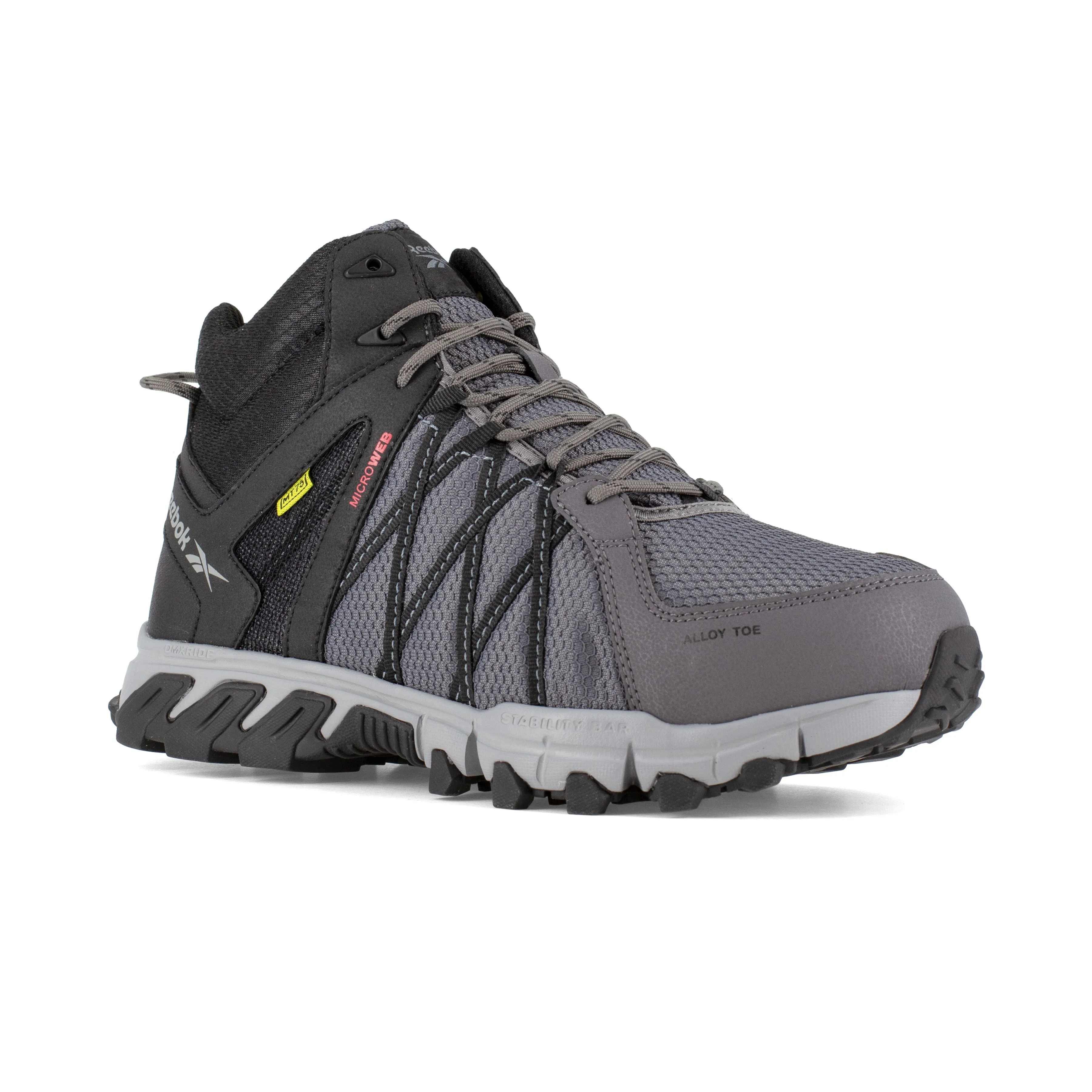 Reebok Women's Trailgrip Alloy Toe CushGuard Athletic Work Shoe - Grey - RB344