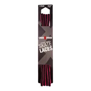 Riedell Criss Cross Skate Laces Skinny 3/8″ Width - Black/Pink