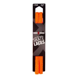 Riedell Criss Cross Skate Laces Skinny 3/8″ Width - Neon Orange