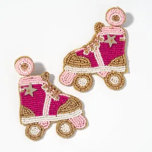 ROLLER SKATES BEADED EARRINGS