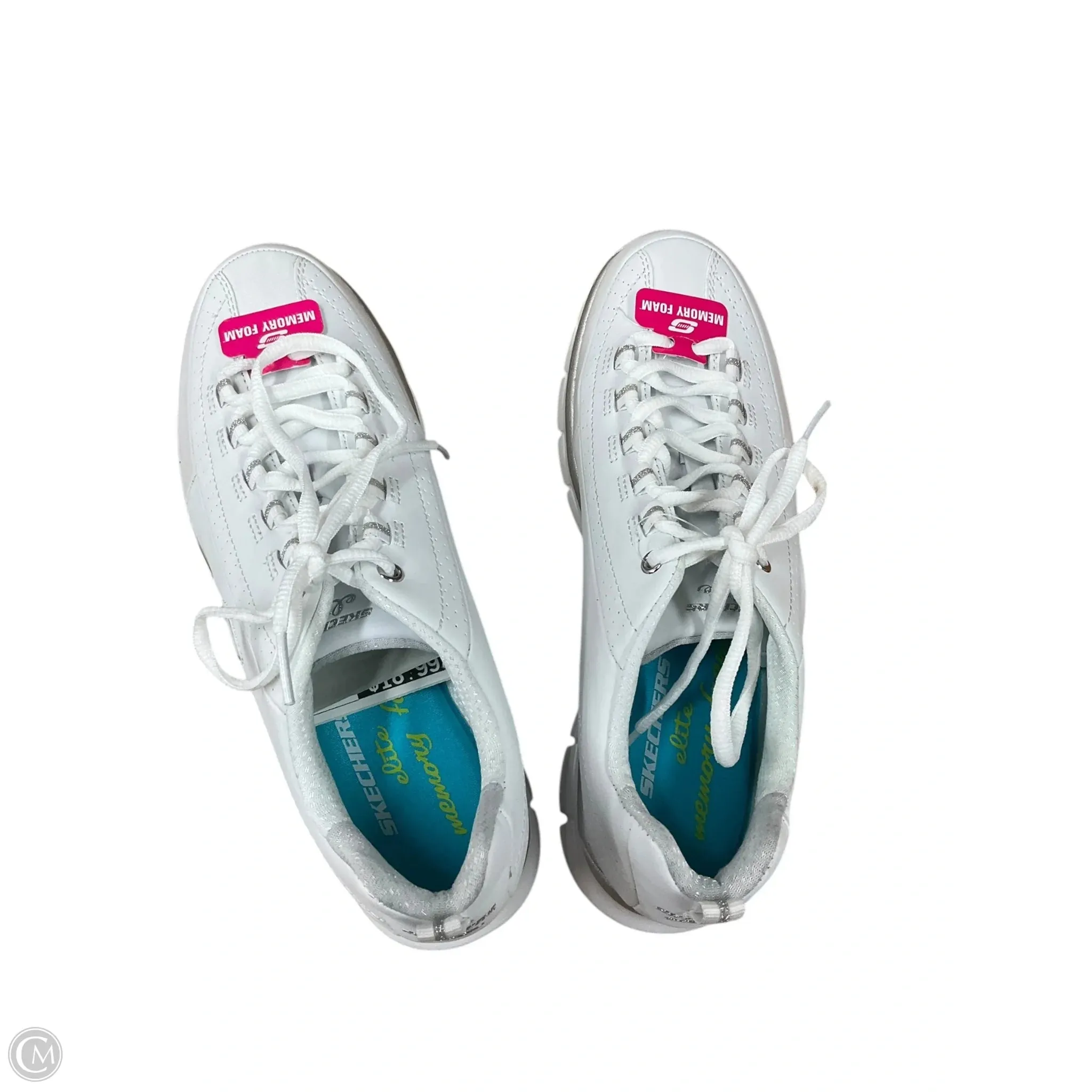 Shoes Athletic By Skechers In White, Size: 8.5
