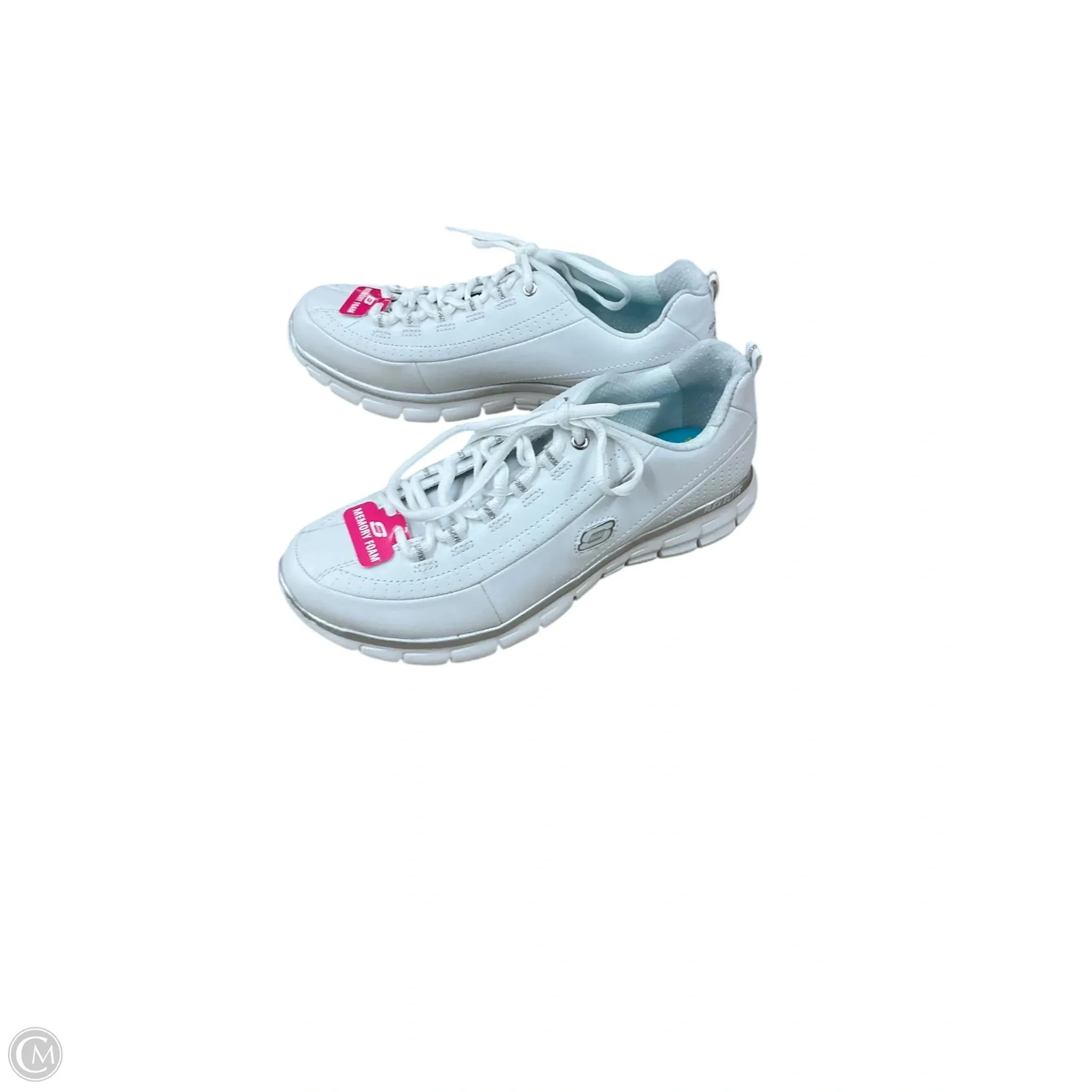 Shoes Athletic By Skechers In White, Size: 8.5