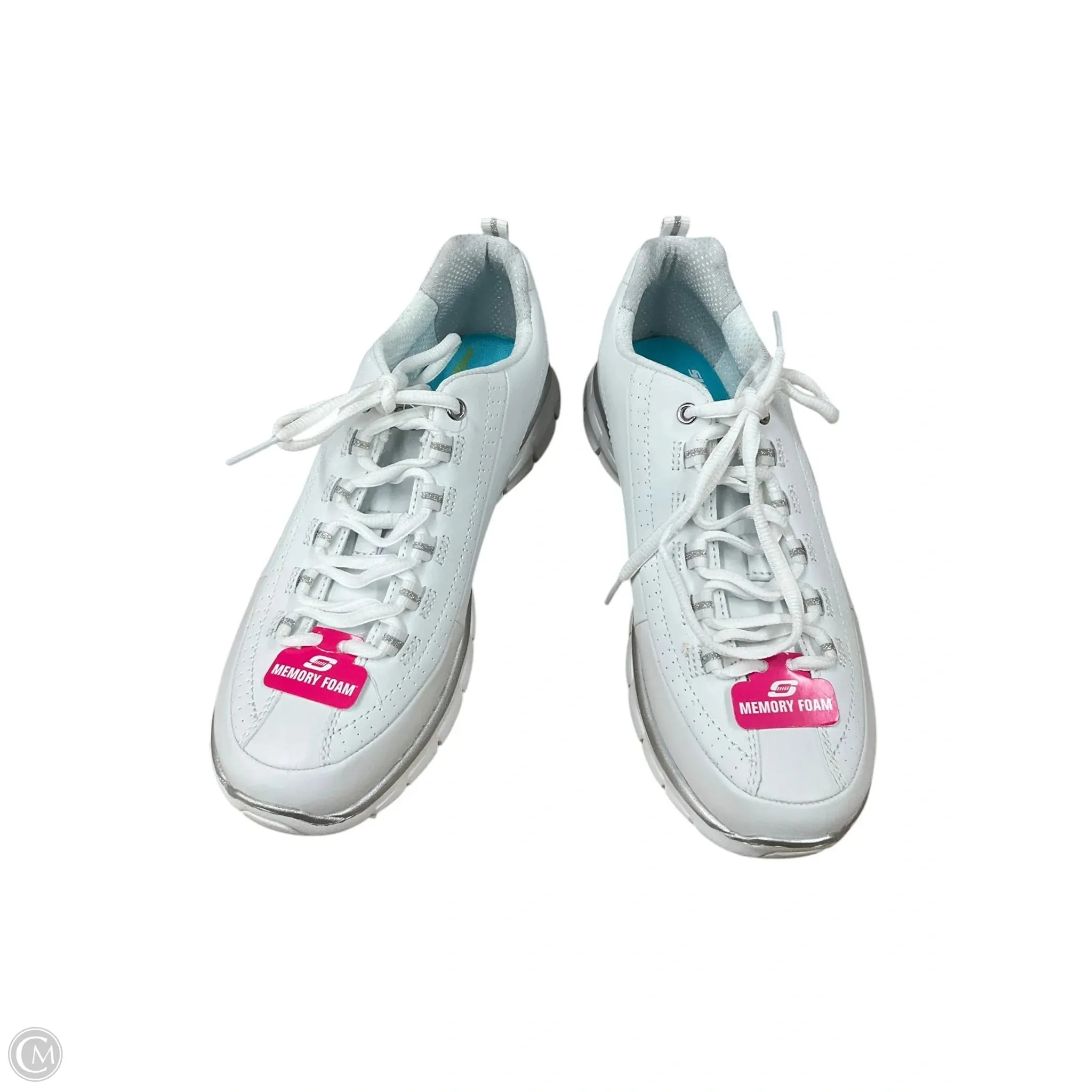 Shoes Athletic By Skechers In White, Size: 8.5