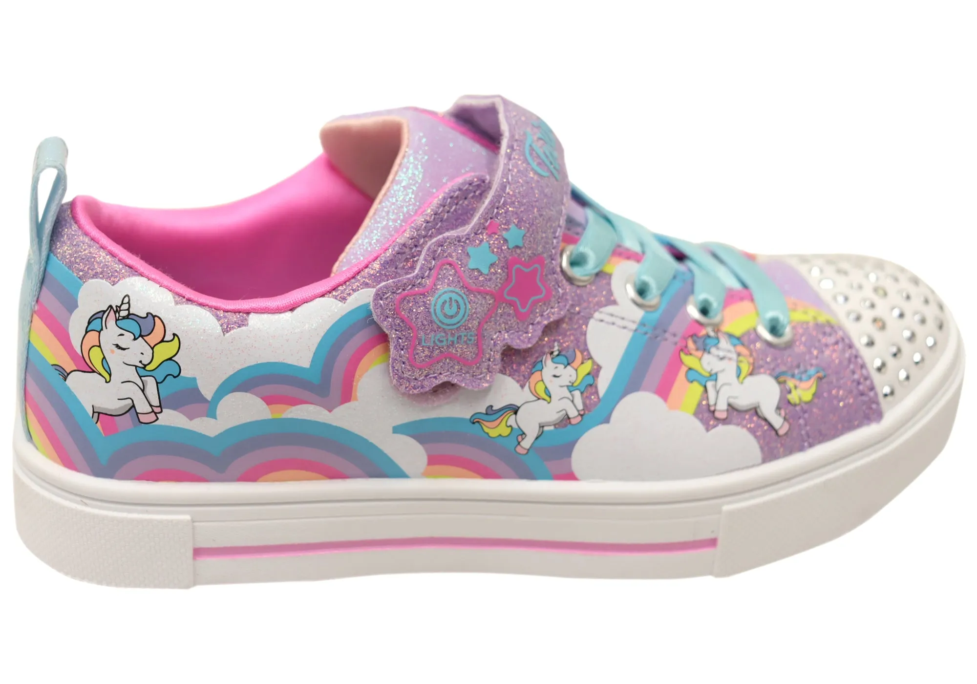 Skechers Girls Kids Twinkle Toes Twinkle Sparks Jumpin Clouds Shoes