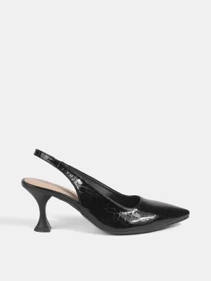 Sling Back Cream Kitten Heels
