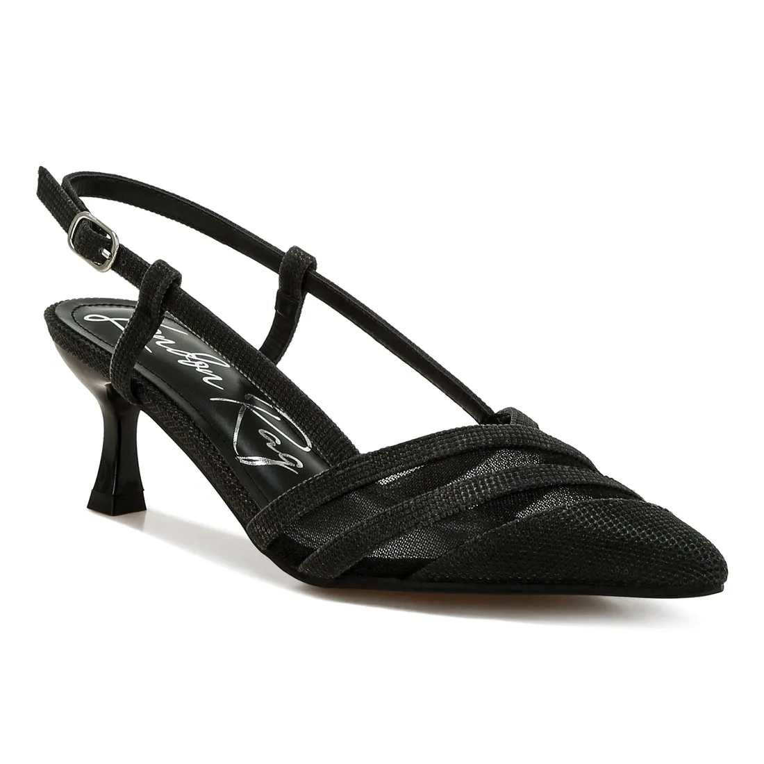 Slingback Kitten Heel Sandals