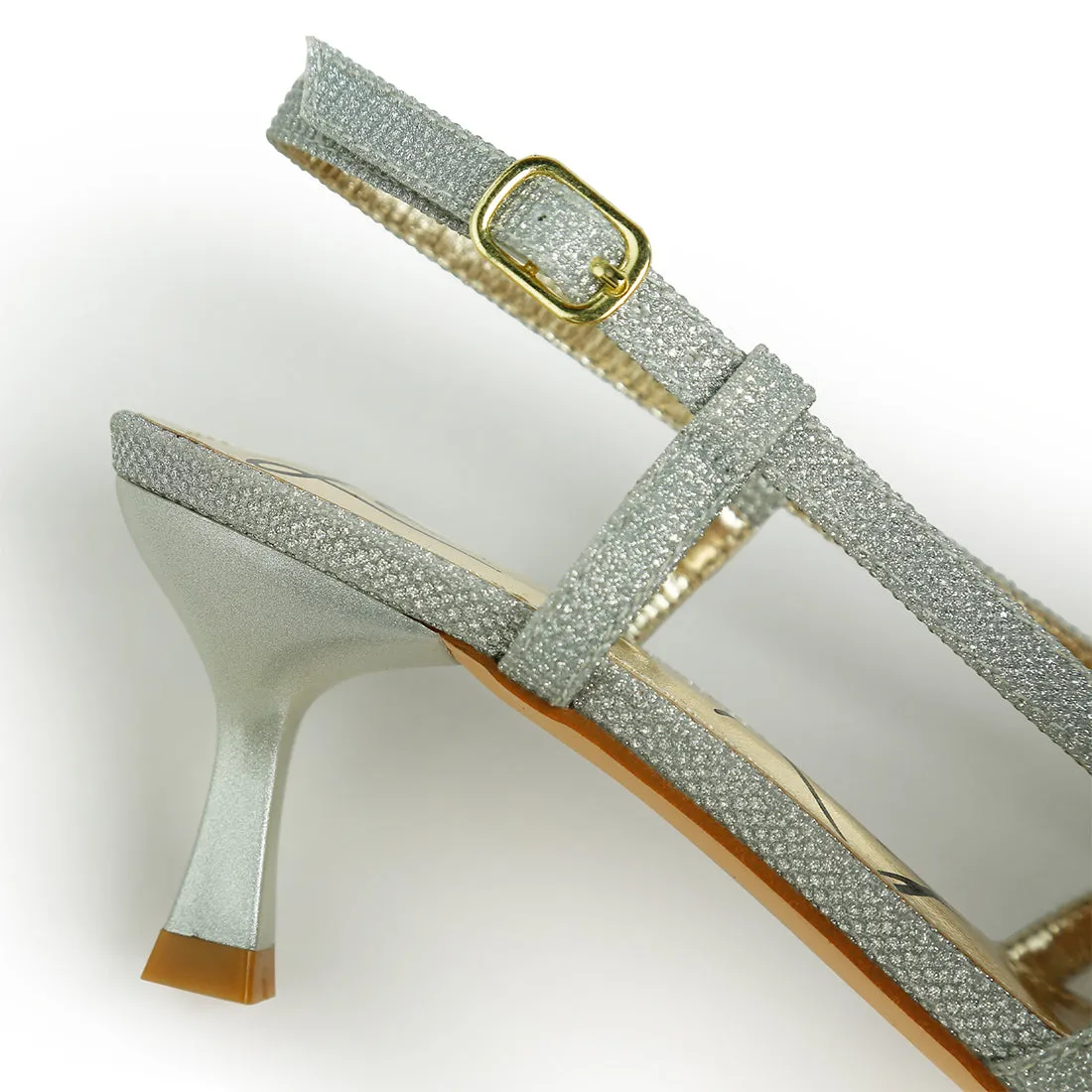 Slingback Kitten Heel Sandals