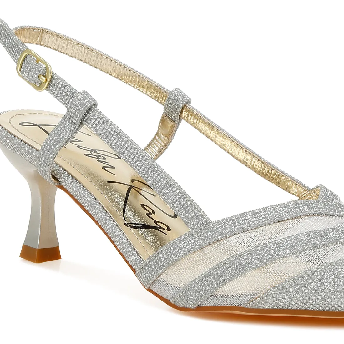 Slingback Kitten Heel Sandals