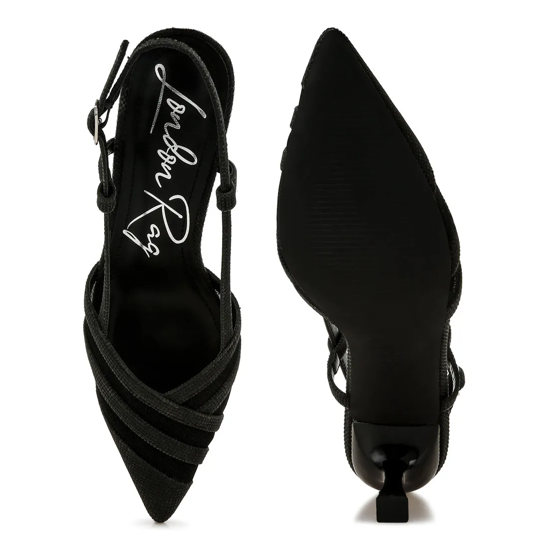 Slingback Kitten Heel Sandals
