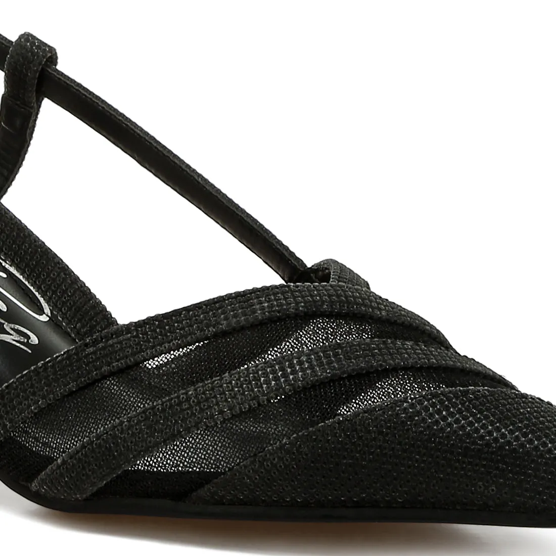 Slingback Kitten Heel Sandals