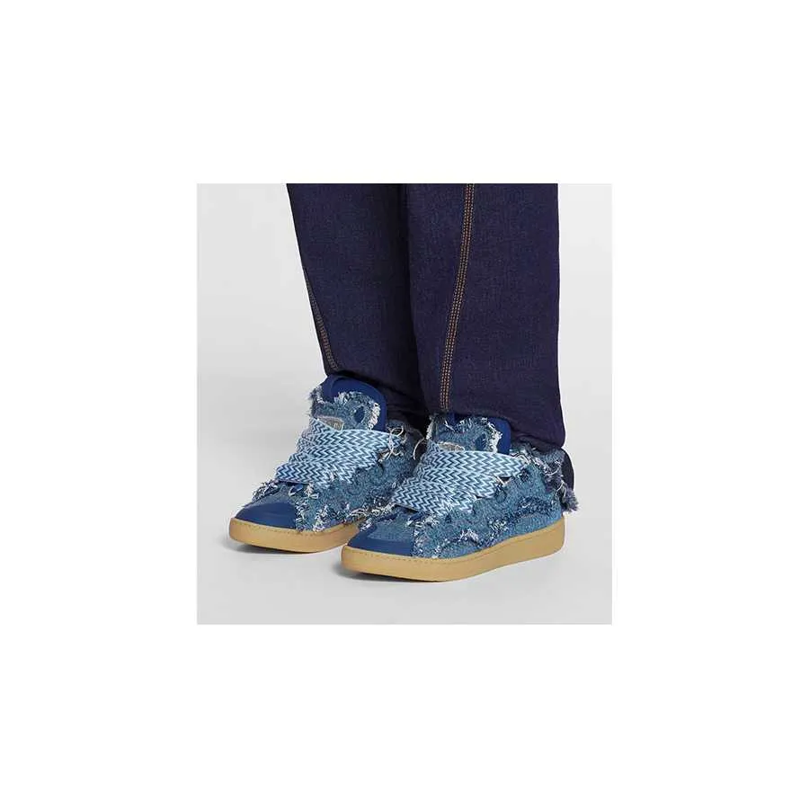 Sneakers Curb en Denim Bleu Lanvin Homme | Toulouse