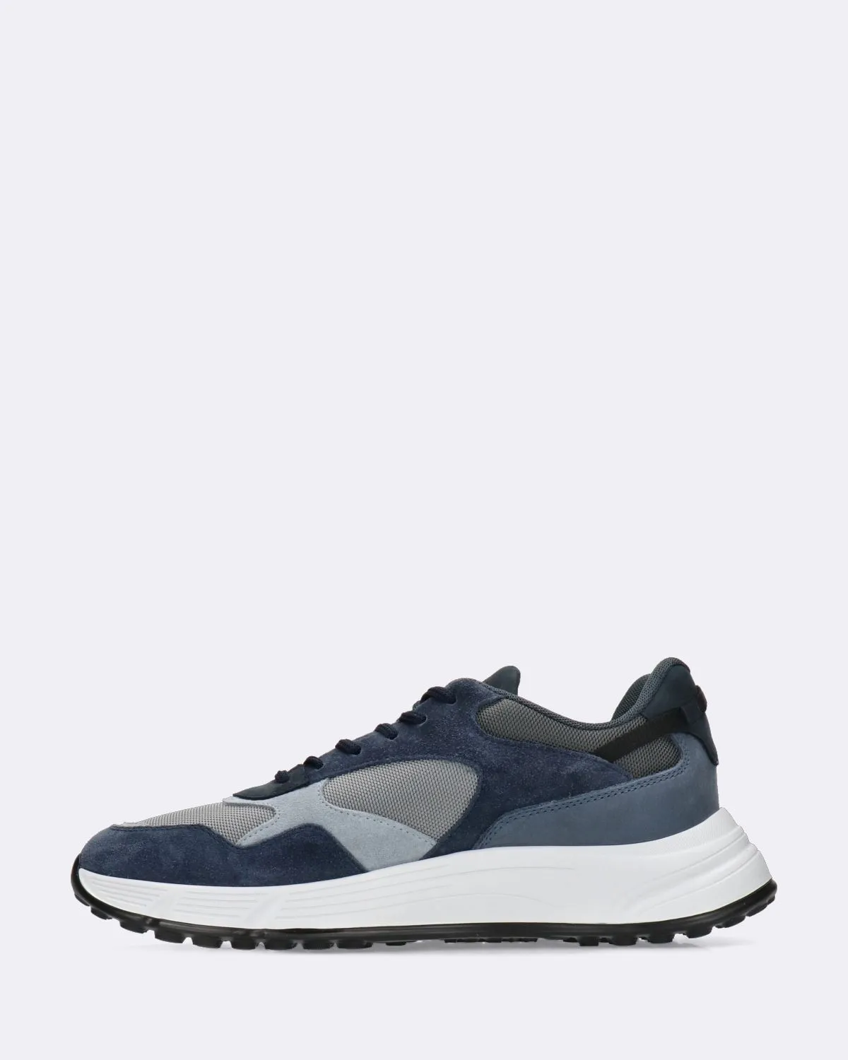 Sneakers Hyperlight in Pelle e Mesh Blu e Grigio