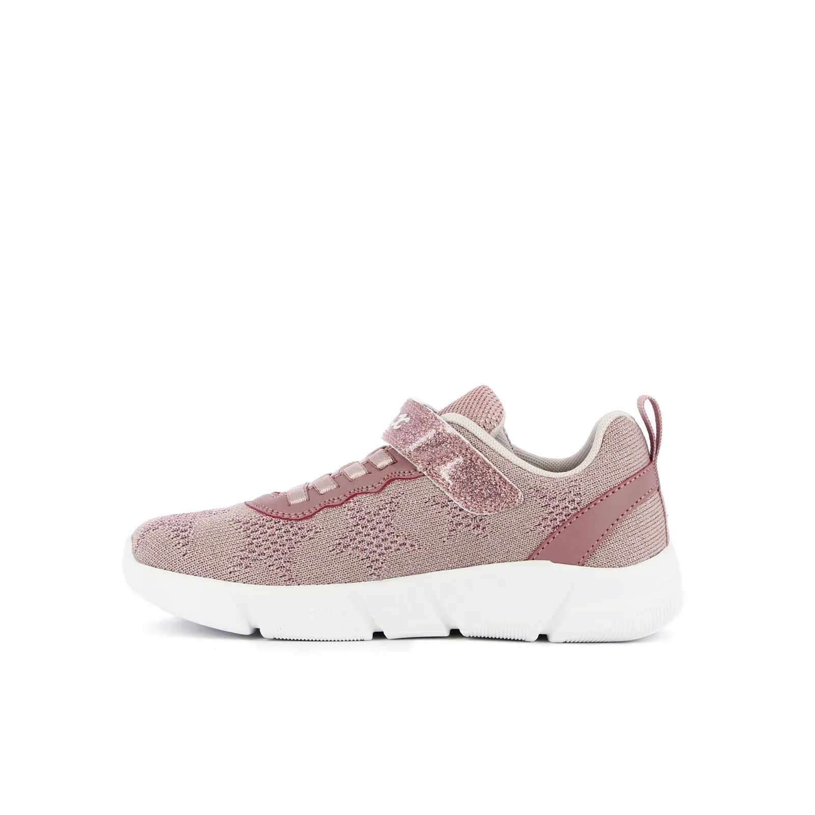 Sneakers rosa bimba in tessuto mesh a stelline