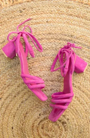 Strik Heels Suede Fuchsia