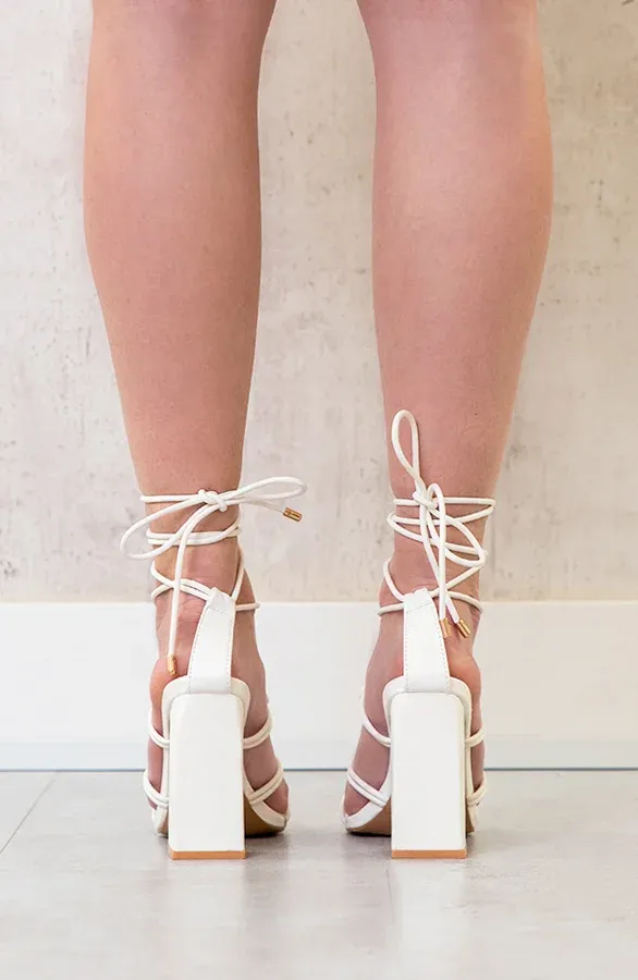 Strik Heels Wit