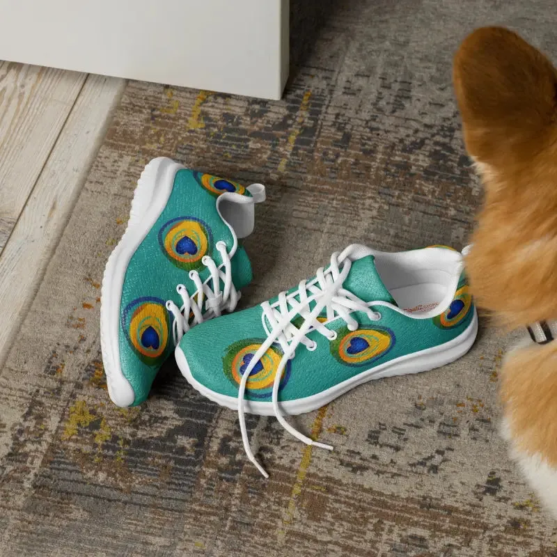 Strut in Peacock Feather Athletic Shoes