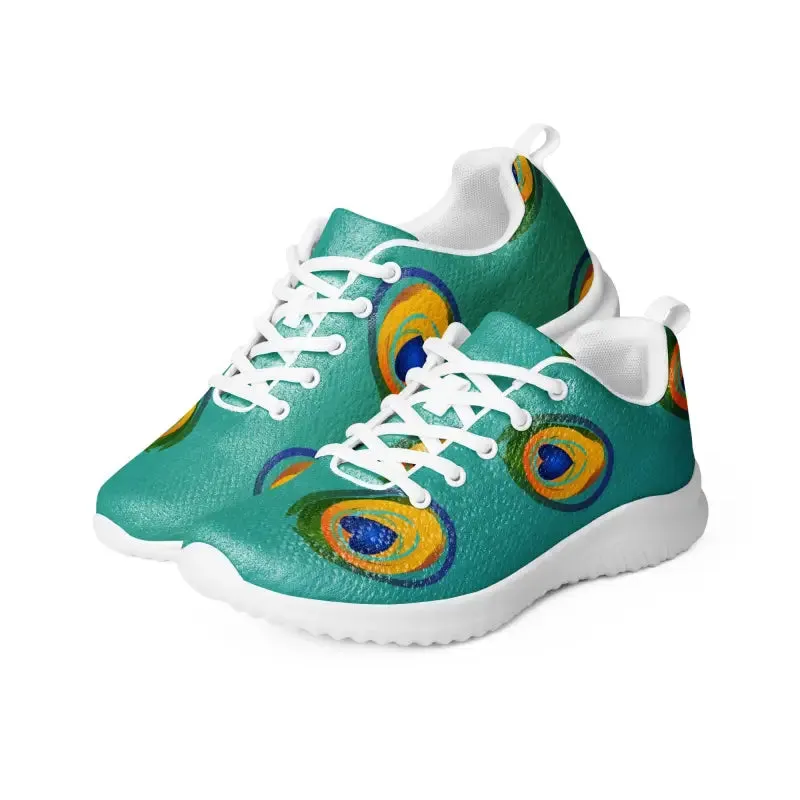 Strut in Peacock Feather Athletic Shoes