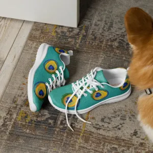Strut in Peacock Feather Athletic Shoes