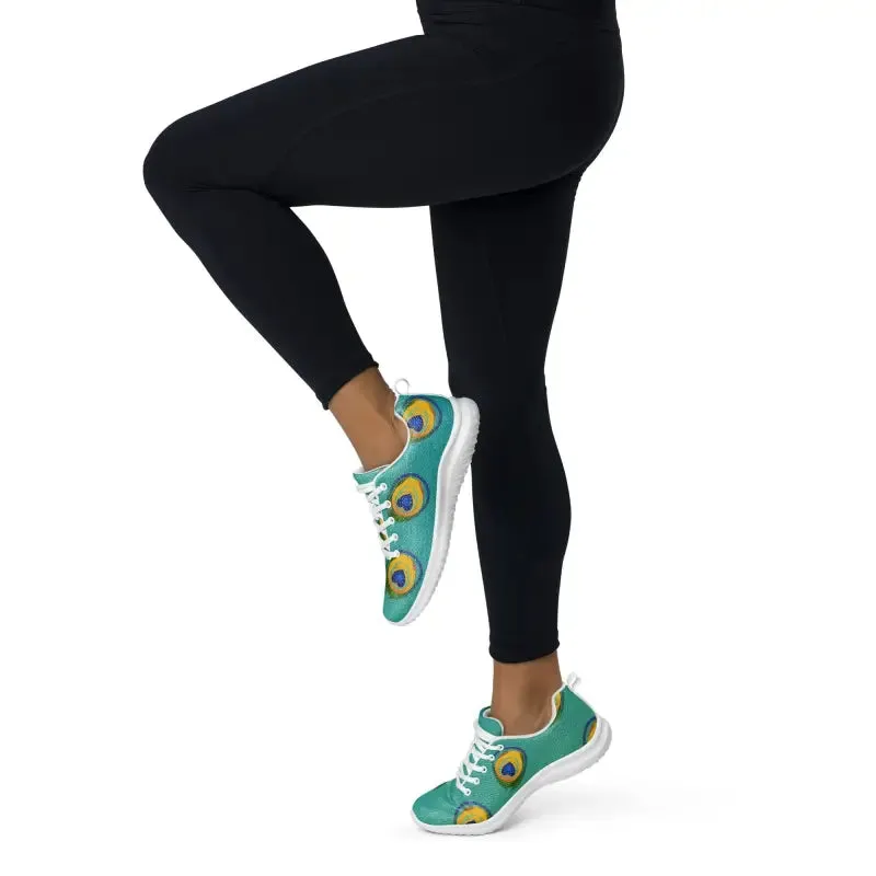 Strut in Peacock Feather Athletic Shoes