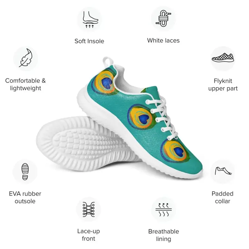 Strut in Peacock Feather Athletic Shoes