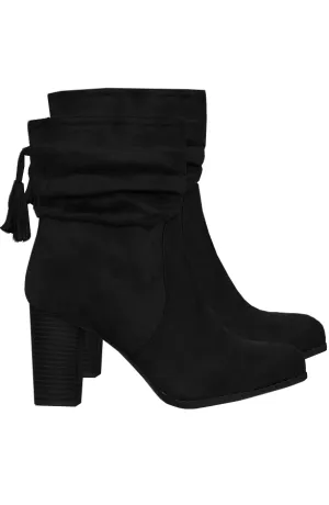 Suede Heels Zwart Limited