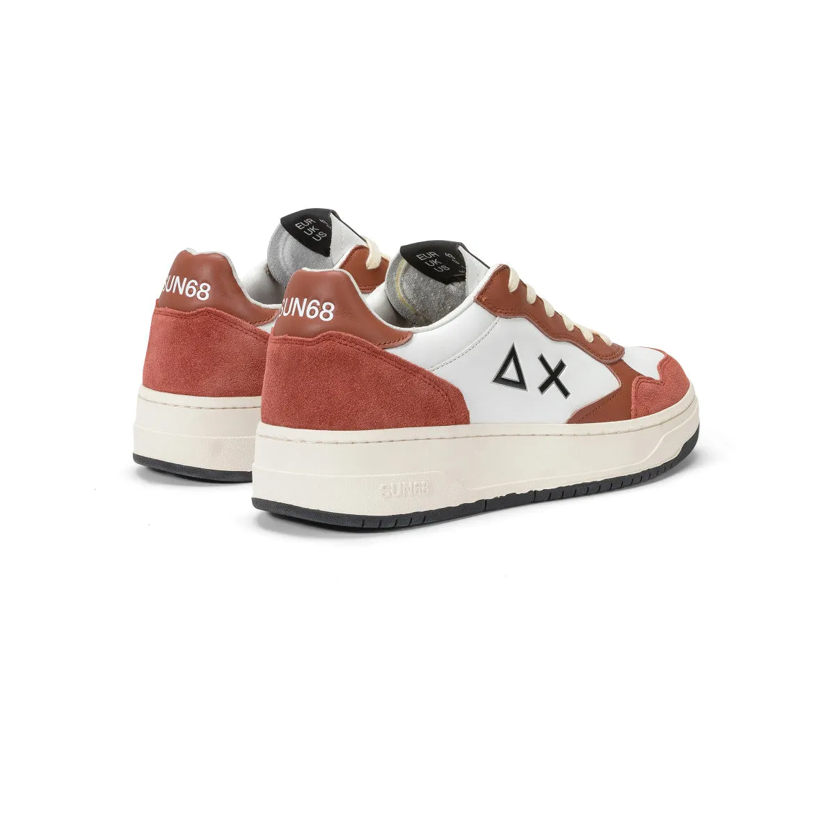 SUN68 BIG BASKET RUST SNEAKERS FOR MEN
