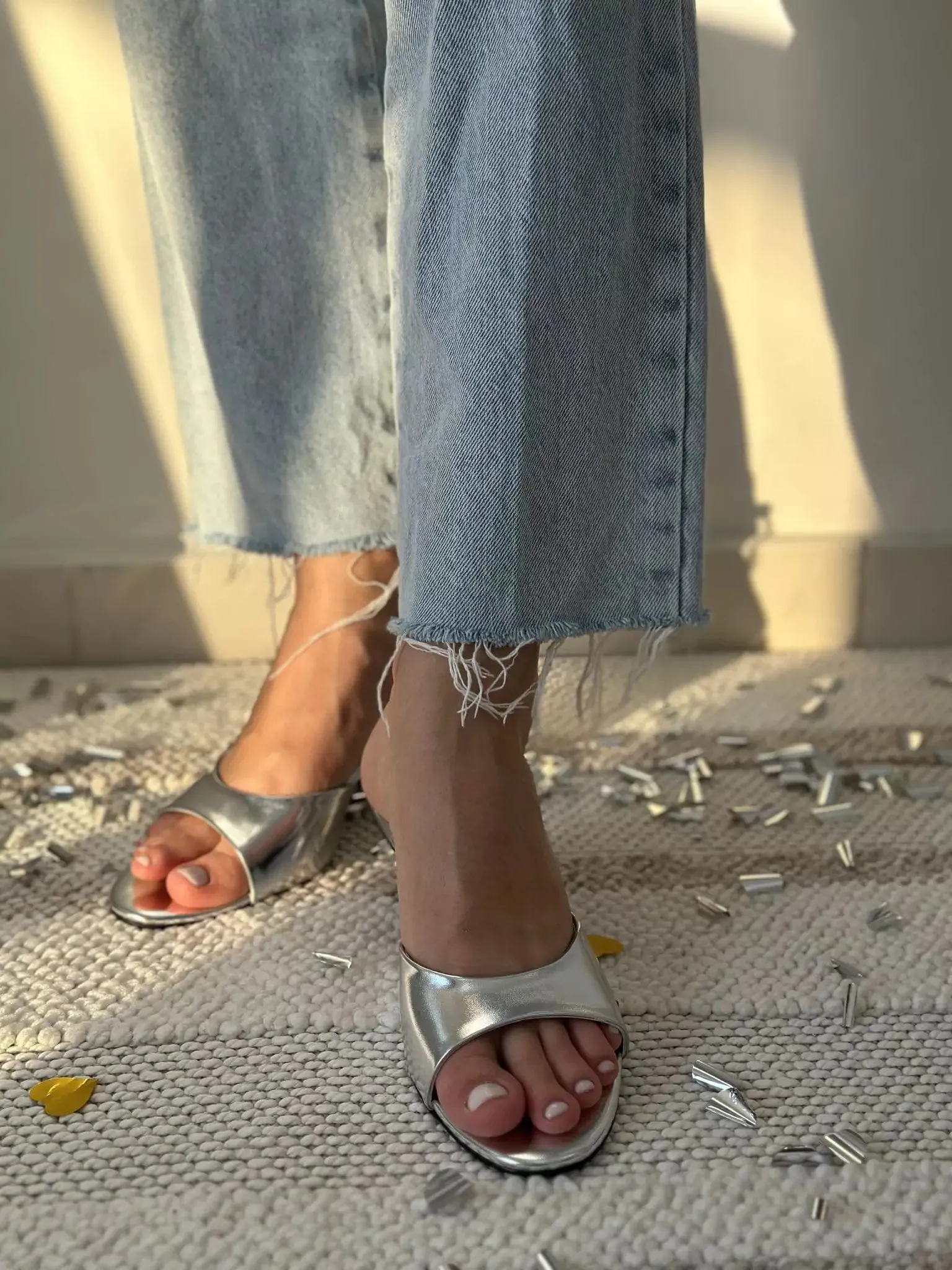 Talk Later Silver Heels