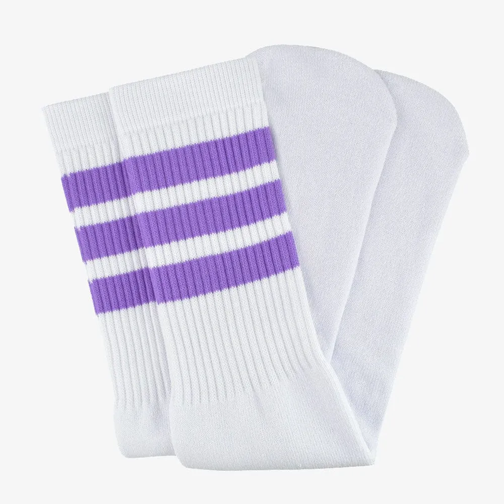 Triple Stripes Knee High Skater Tube Socks