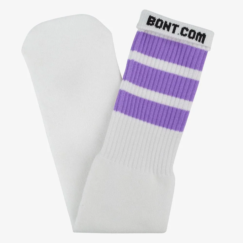 Triple Stripes Knee High Skater Tube Socks