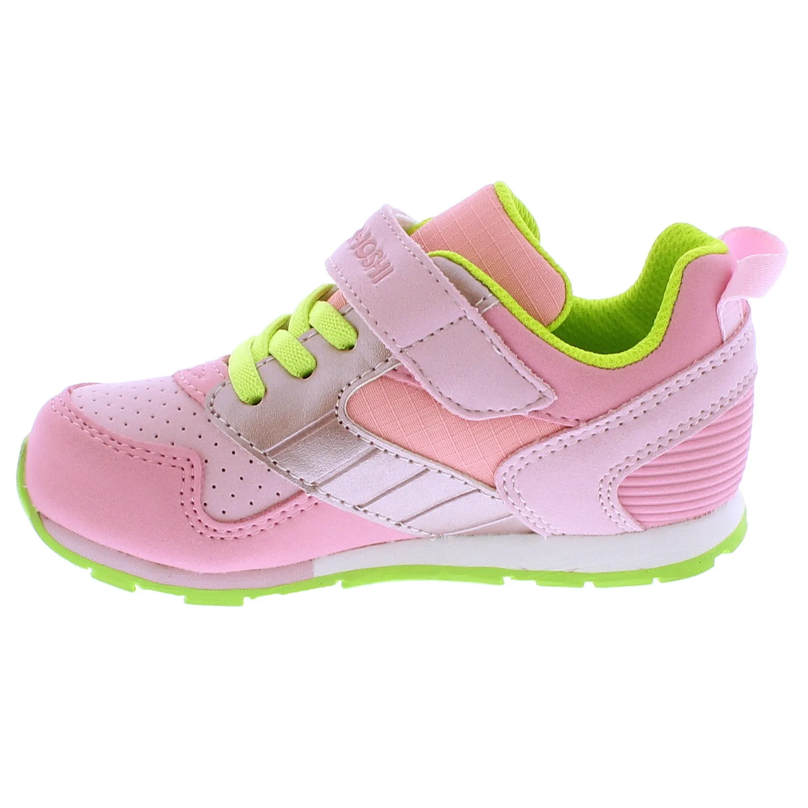 Tsukihoshi Child (Sizes 7 to 13) Racer Sneaker - Pink/Apple