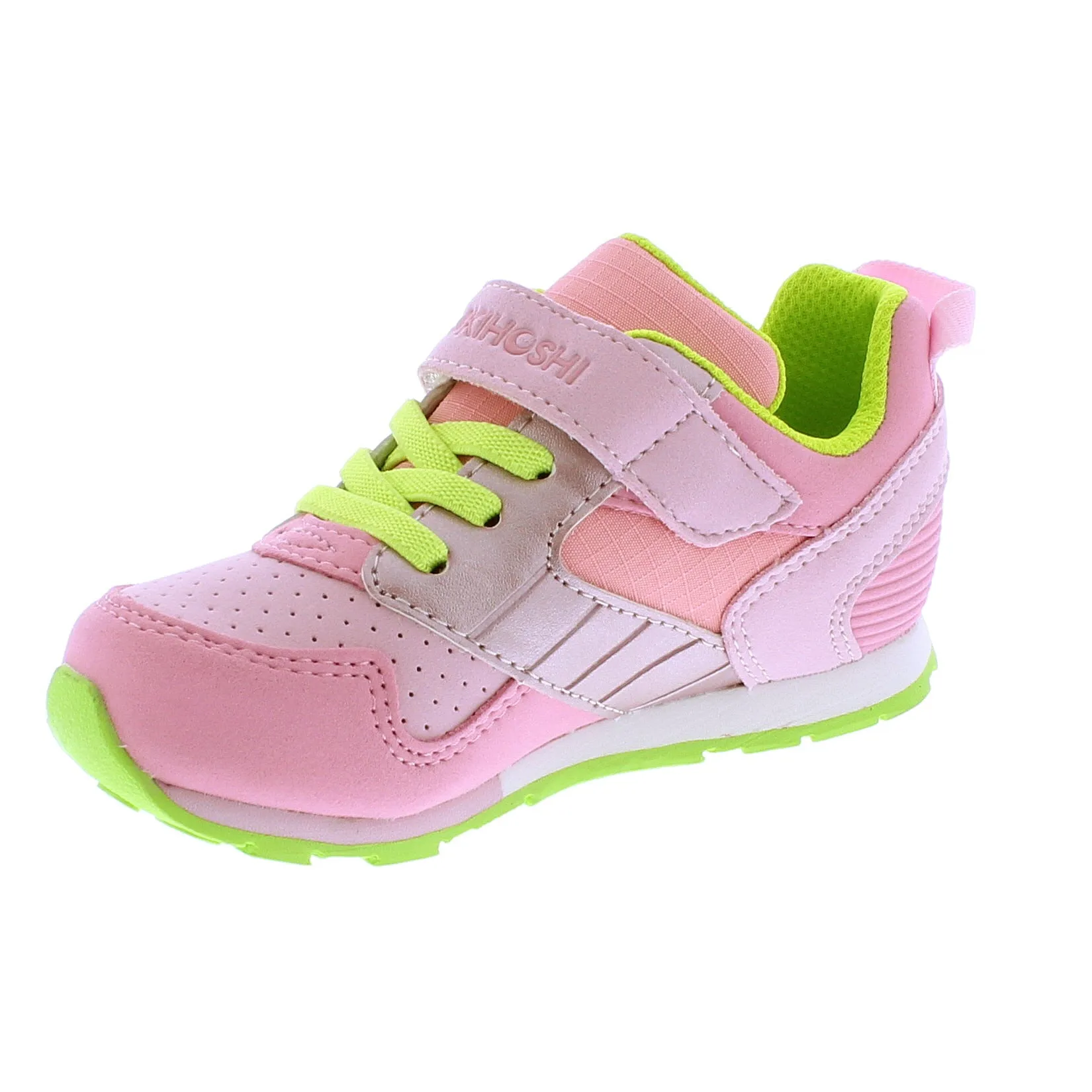 Tsukihoshi Child (Sizes 7 to 13) Racer Sneaker - Pink/Apple