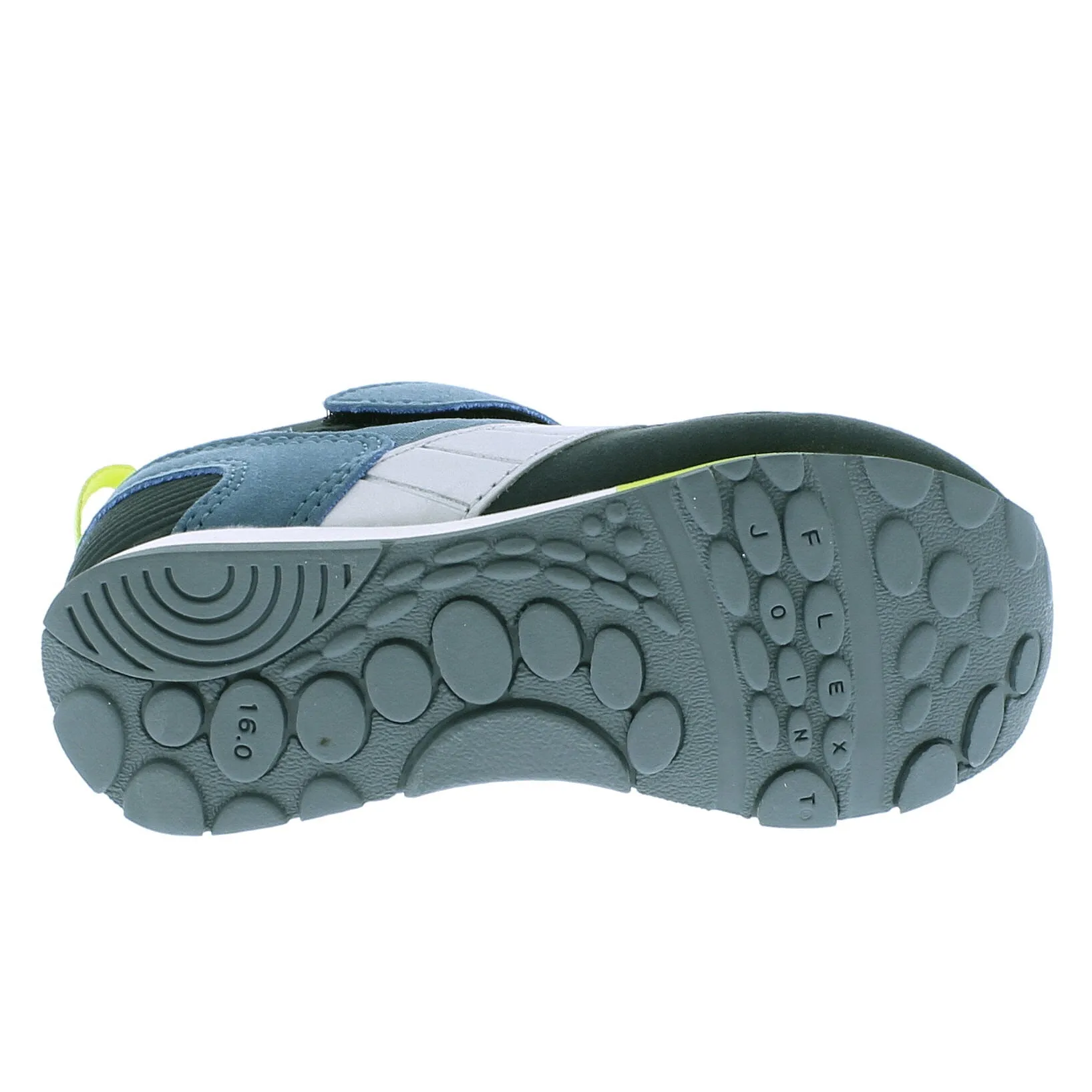Tsukihoshi Child (Sizes 7 to 13) Racer Sneaker - Sea/Lime