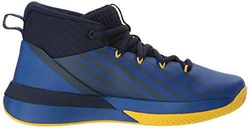 Under Armour Boys' Grade School Launch Basketball Shoe, Academy (402)/Royal, 6.5