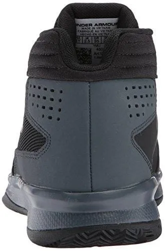 Under Armour Boys' Pre School Jet 2017 Basketball Shoe, Black (001)/Rhino Gray, 10.5K