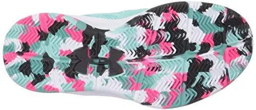 Under Armour Girls' Pre School Jet 2018 Basketball Shoe, Mermaid (300)/Black, 10.5K M US Little Kid
